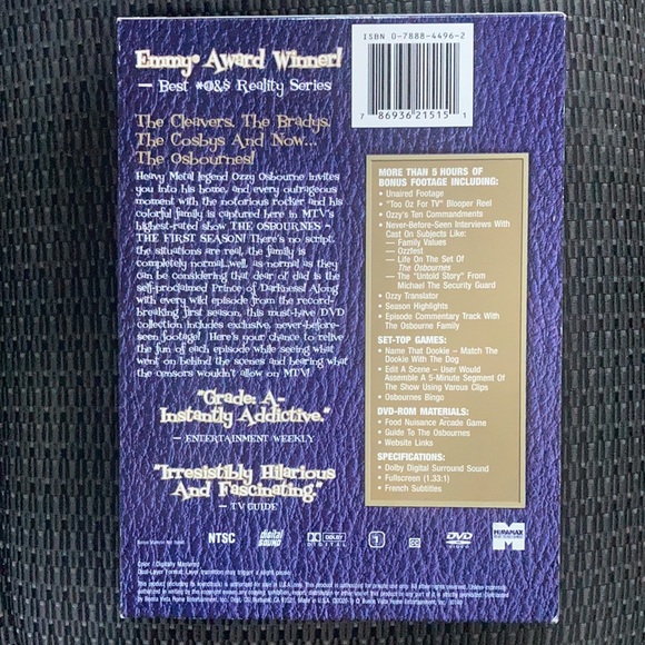 ⚜️The Osbournes The First Season DVD Set! - Picture 2 of 5